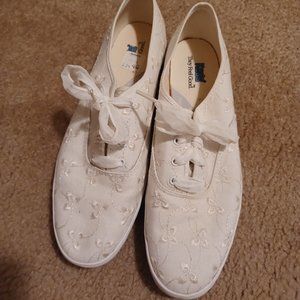 Bridal Keds (sz 10)